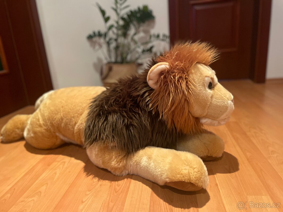 Prodám plyšového lva Keel Toys – velký 100 cm, úplně nový
