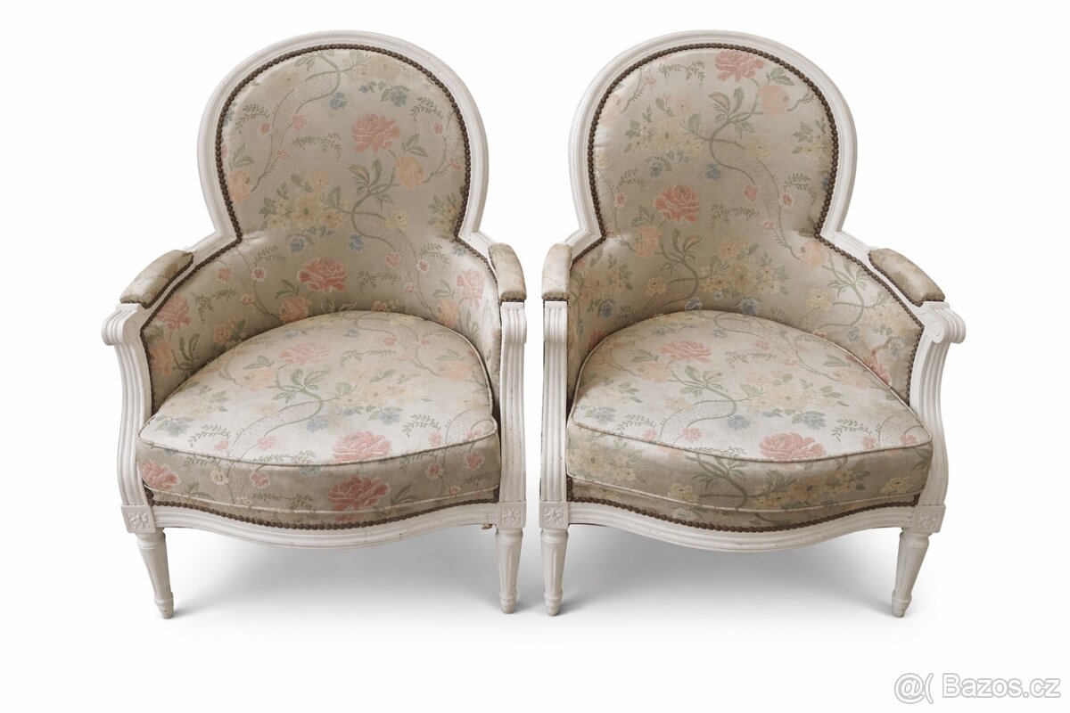 Prodám 2× křeslo ve stylu Louis / vintage