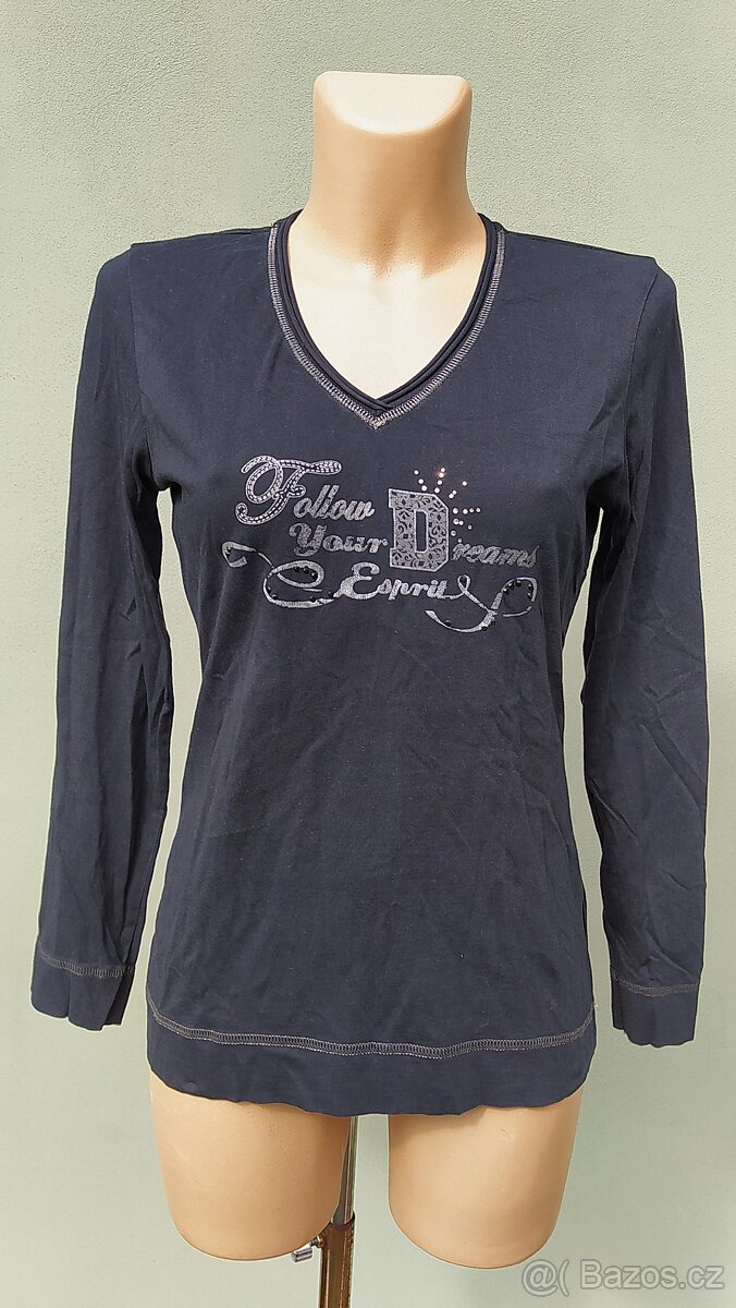 tričko dlouhý rukáv esprit - vel.38