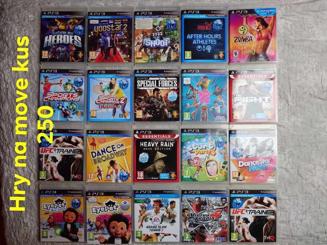 PS3 - PlayStation 3 hry na move ovladač