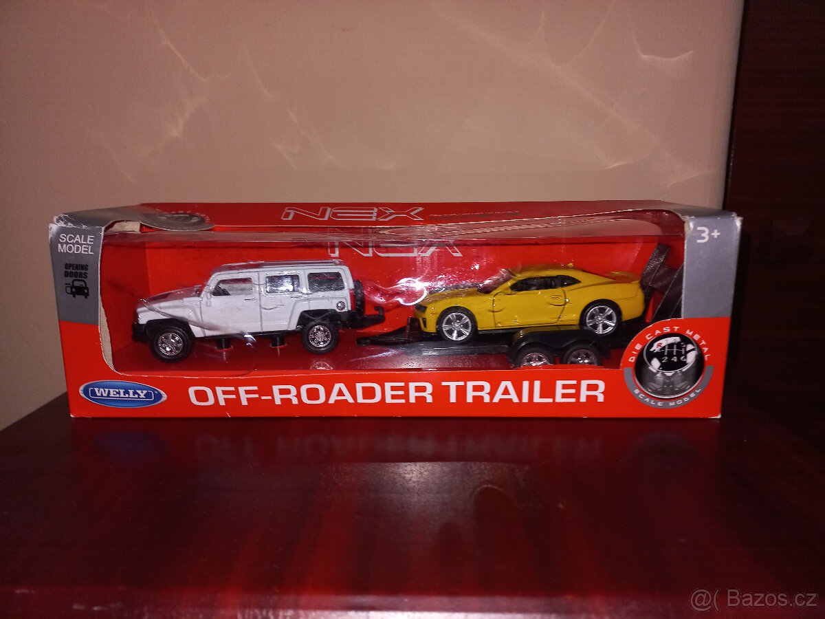 autíčka značka WELLY, OFF-ROADER TRAILER