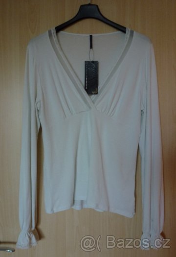 LUXUSNÍ ZNAČKOVÉ DÁMSKÉ TRIKO zn. NAFNAF - NENOŠENÉ