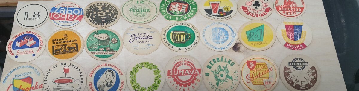 Pivní tácky sbírka čr par cizích