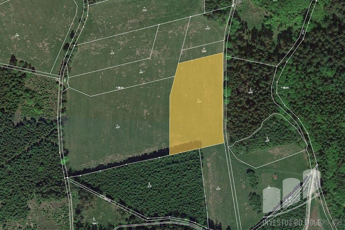 Prodej podílu 1/2 louky 3 222 m², Vlastiboř