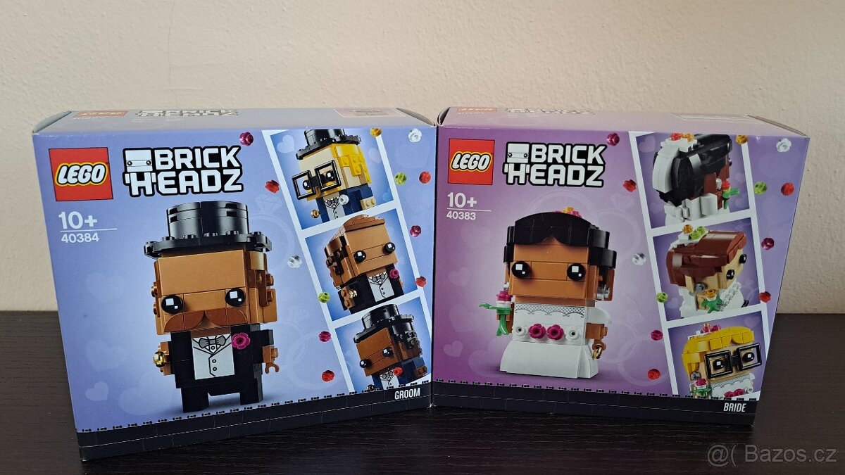 Lego Brickheadz sada 40383 40384 (Bride & Groom)