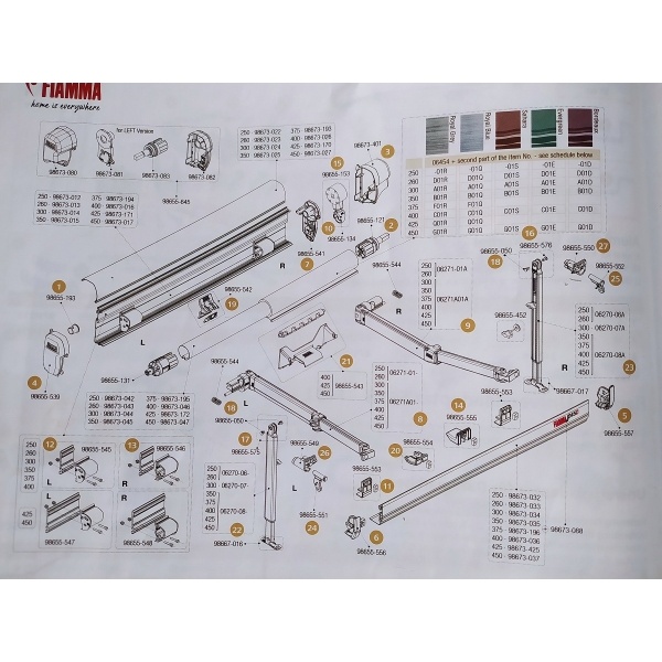 ND k markýze Fiamma F45S ,F80S