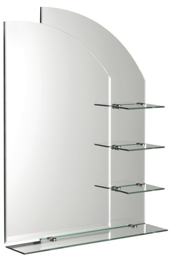 Zrcadlo s policemi 65x90cm