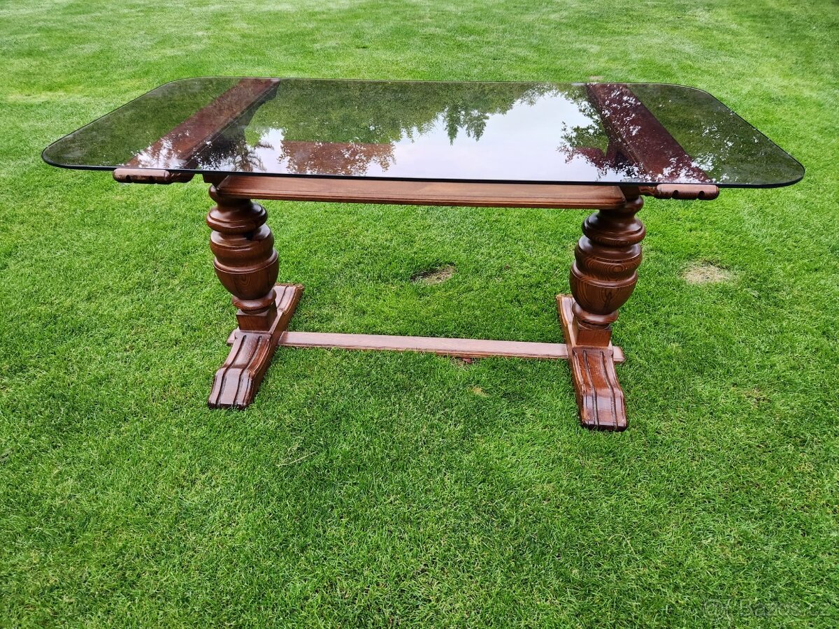 Konferenční stolek, masiv, retro