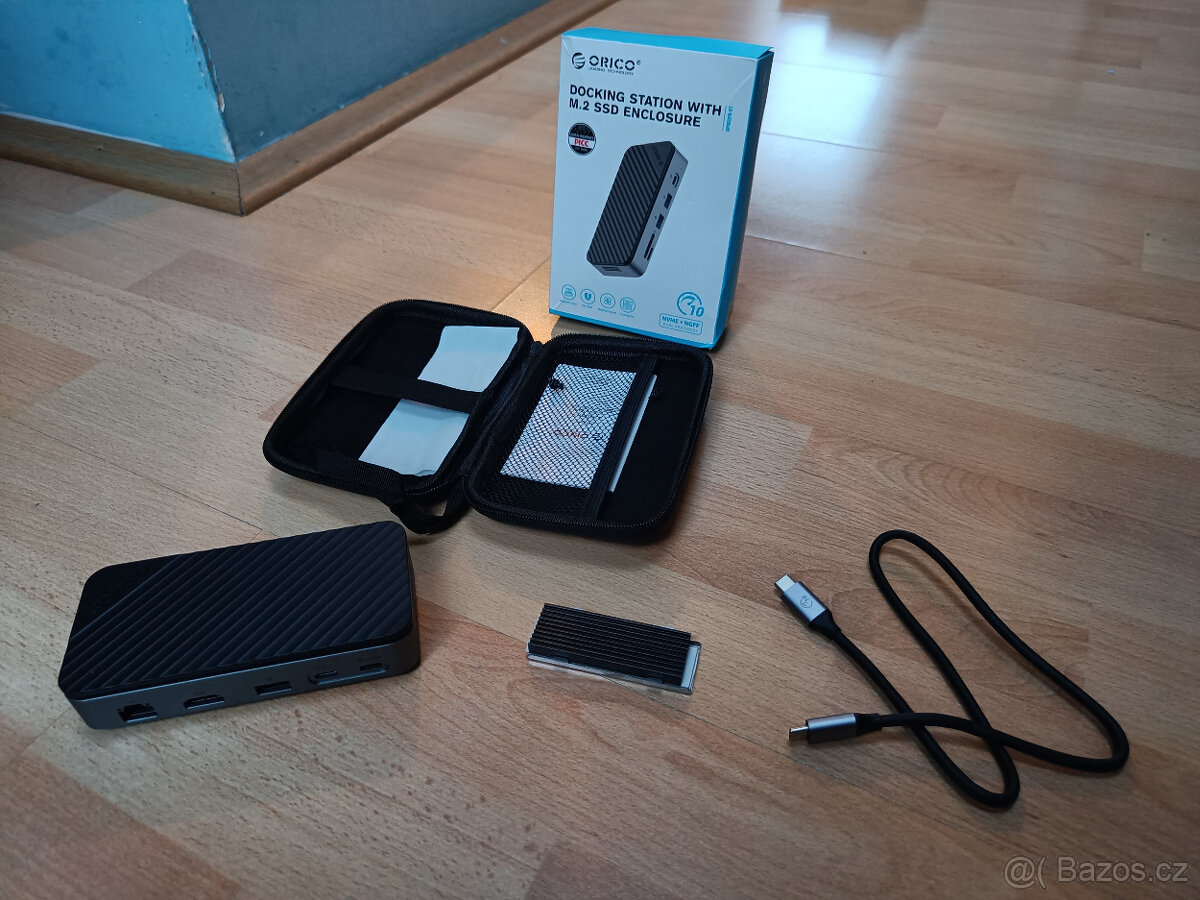 dokovaci stanice NOVA ORICO docking station with M.2 SSD enc