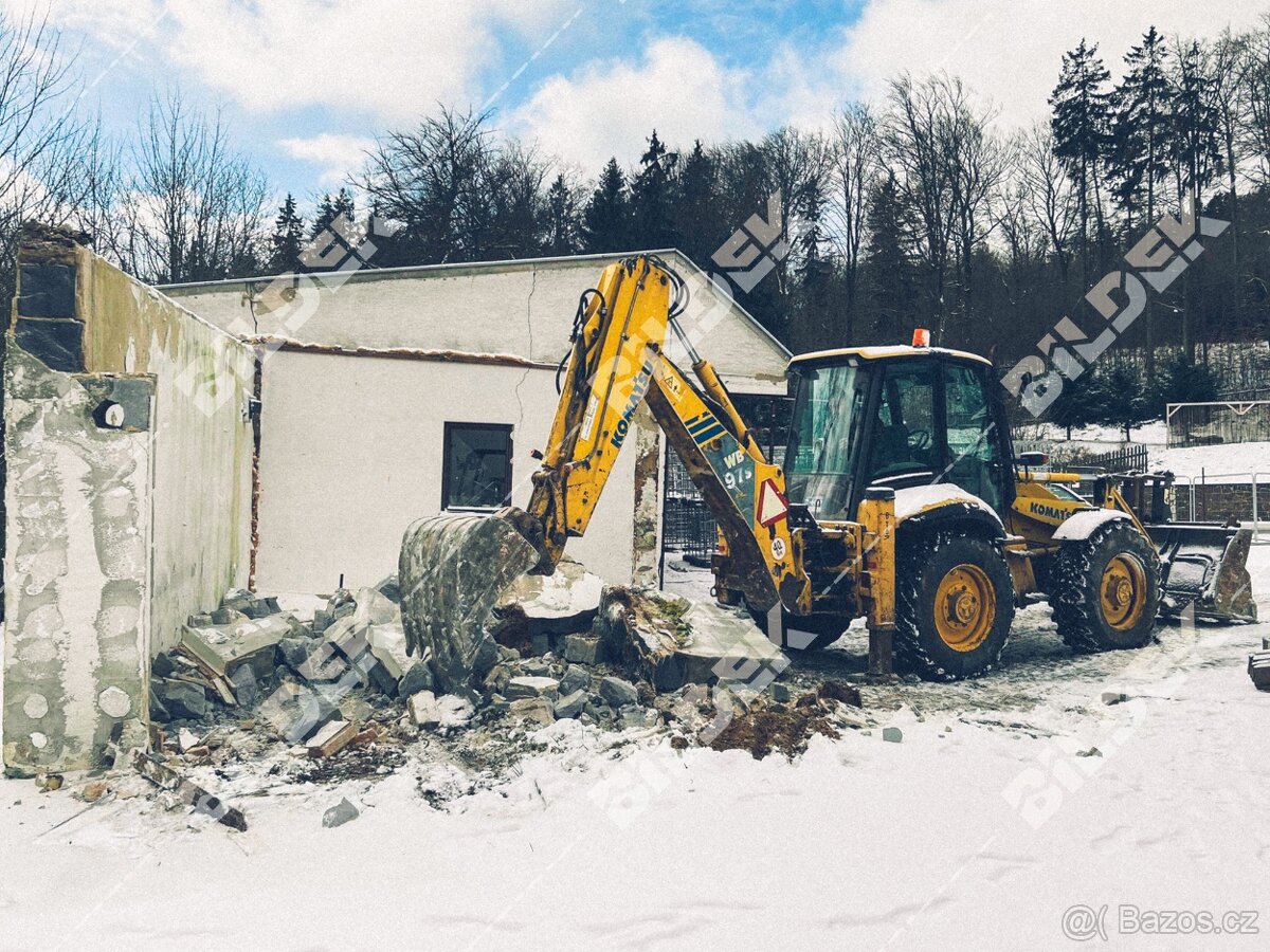 Výkopové a demoliční práce traktorbagrem