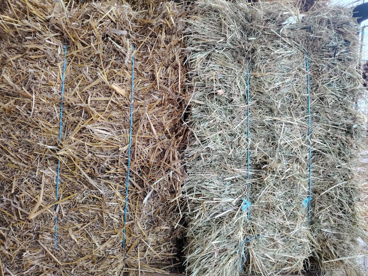 Sláma a seno - malé balíky