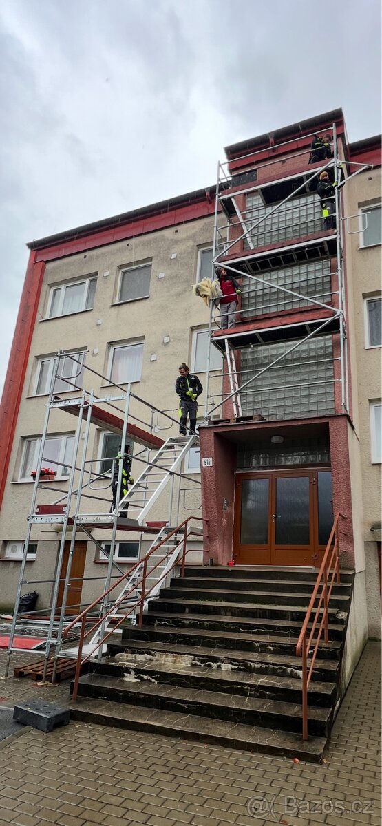 Pronájem fasádního rámového lešení MJ UNI 70