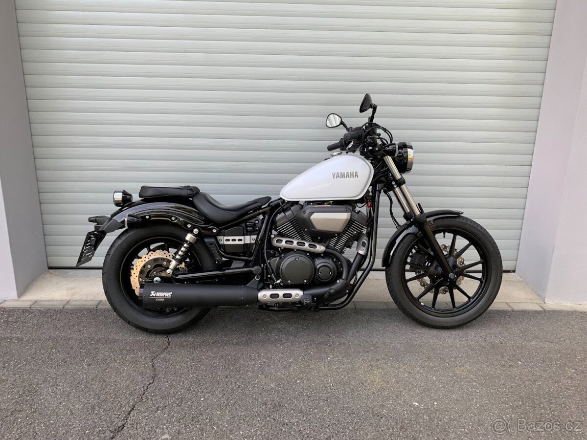 Yamaha XV950 ABS, nový motocykl Akrapovič