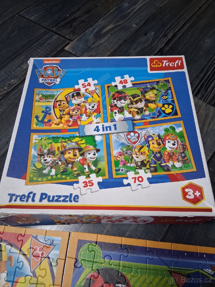 Trefl puzzle 4v1 Tlapková patrola