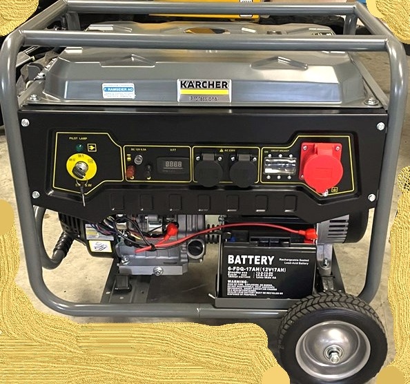 NOVÁ elektrocentrála Kärcher PGG 8/3 s AVR 7 kW + start. AKU