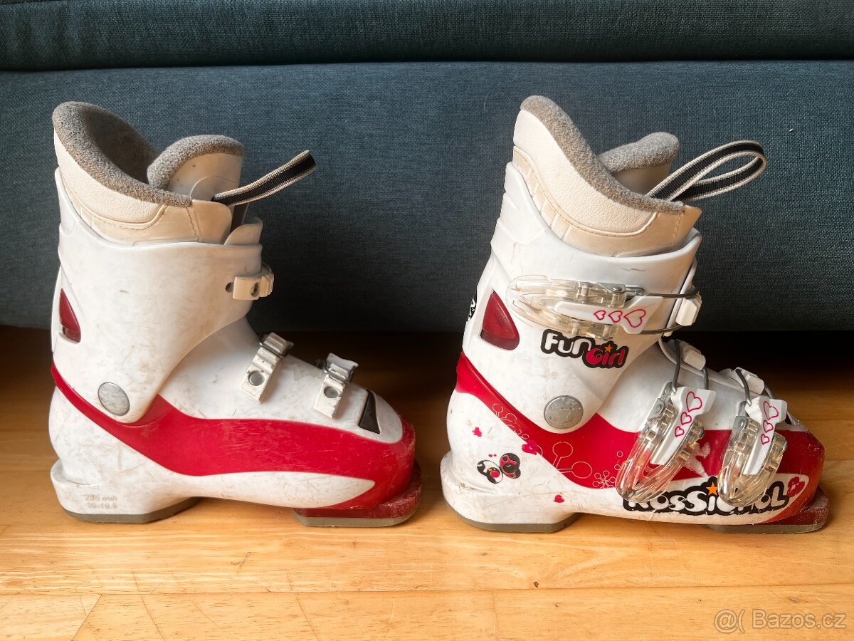 Detské lyžařské boty velikosti 19,5 - dívčí lyžáky