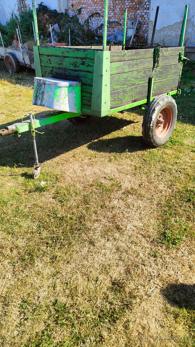 Vlečka za traktor 2 kolová