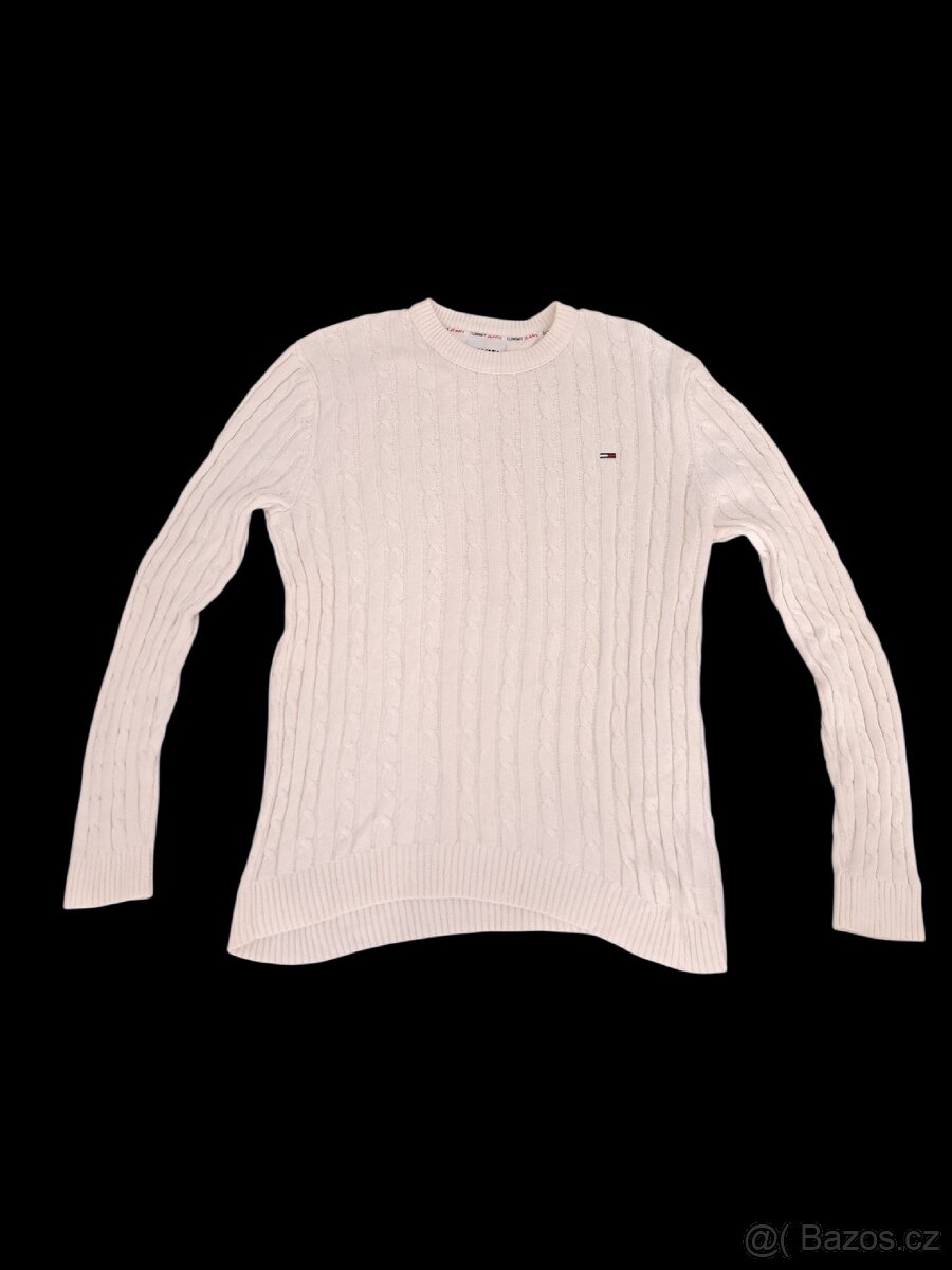 Béžový pletený svetr značky Tommy Hilfiger