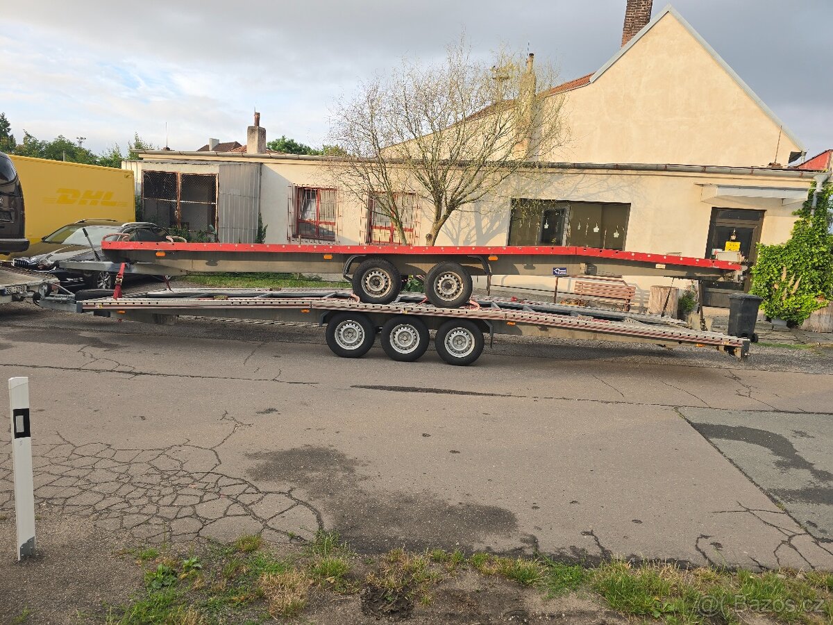 Podvalník vozik autoprepravnik na dvě auta prives dvouplato