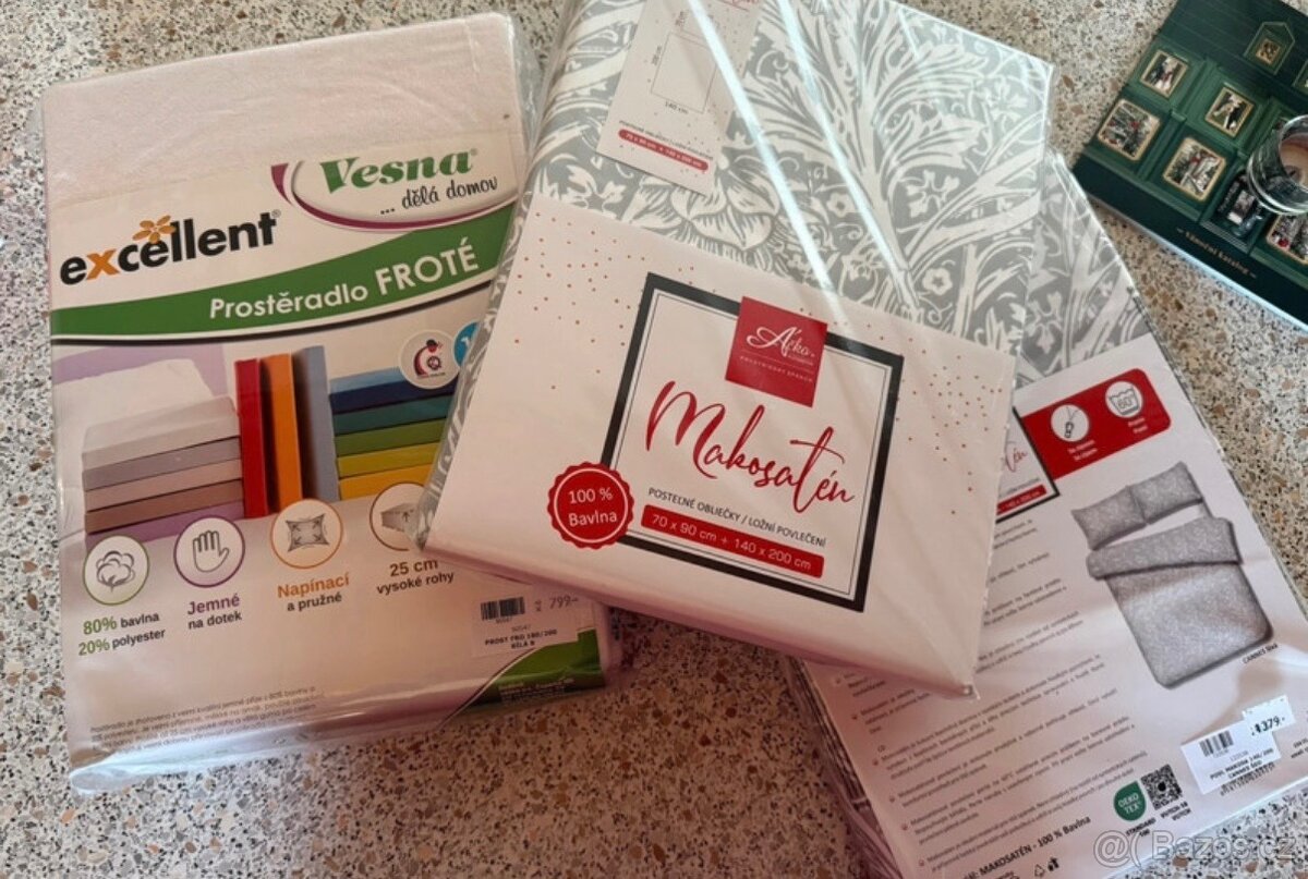 2x povlečení + prostěradlo