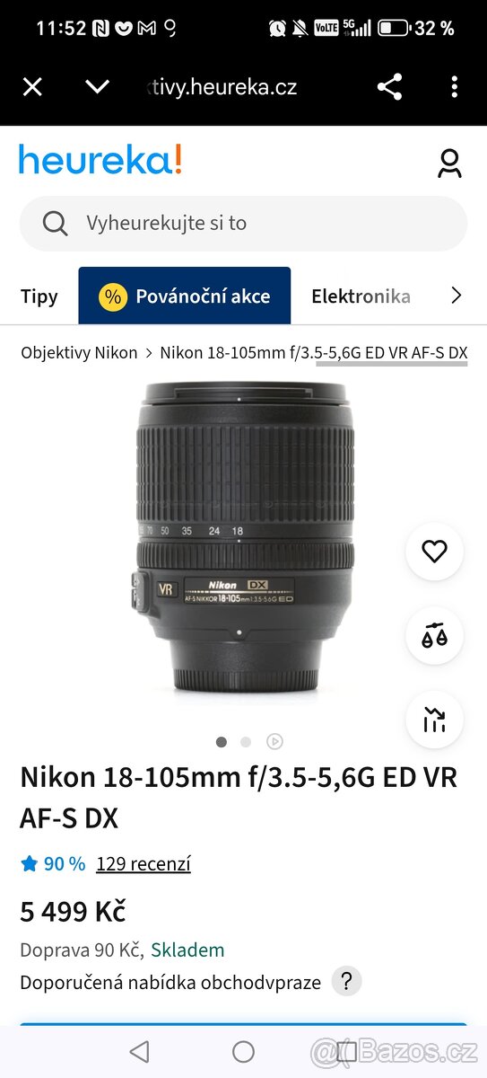 Nikon D90 + příslušenství