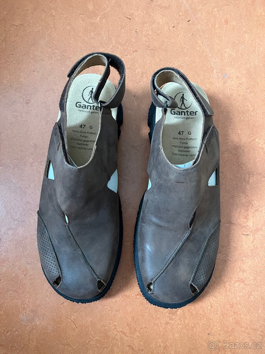 Nové pánské kožené sandály vel. 47