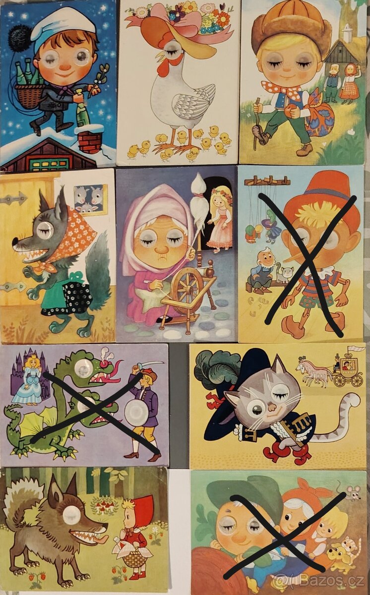 Prodám mrkací pohledy E.Havlickova