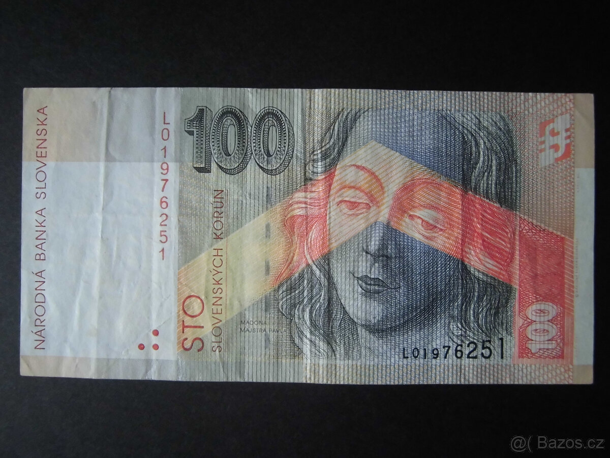Slovenské bankovky 1993 - 2008 "100Sk"