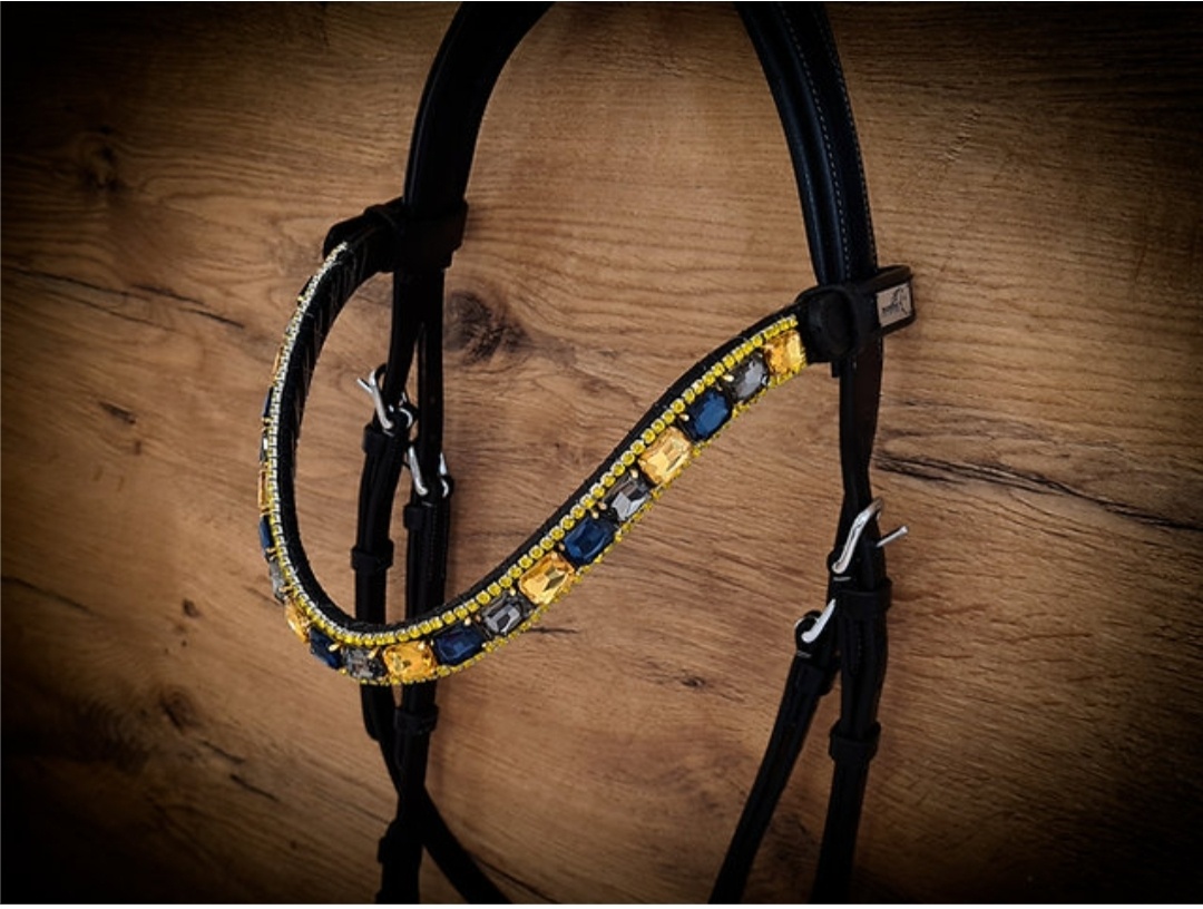 Čelenka moonrian se zlatými kamínky