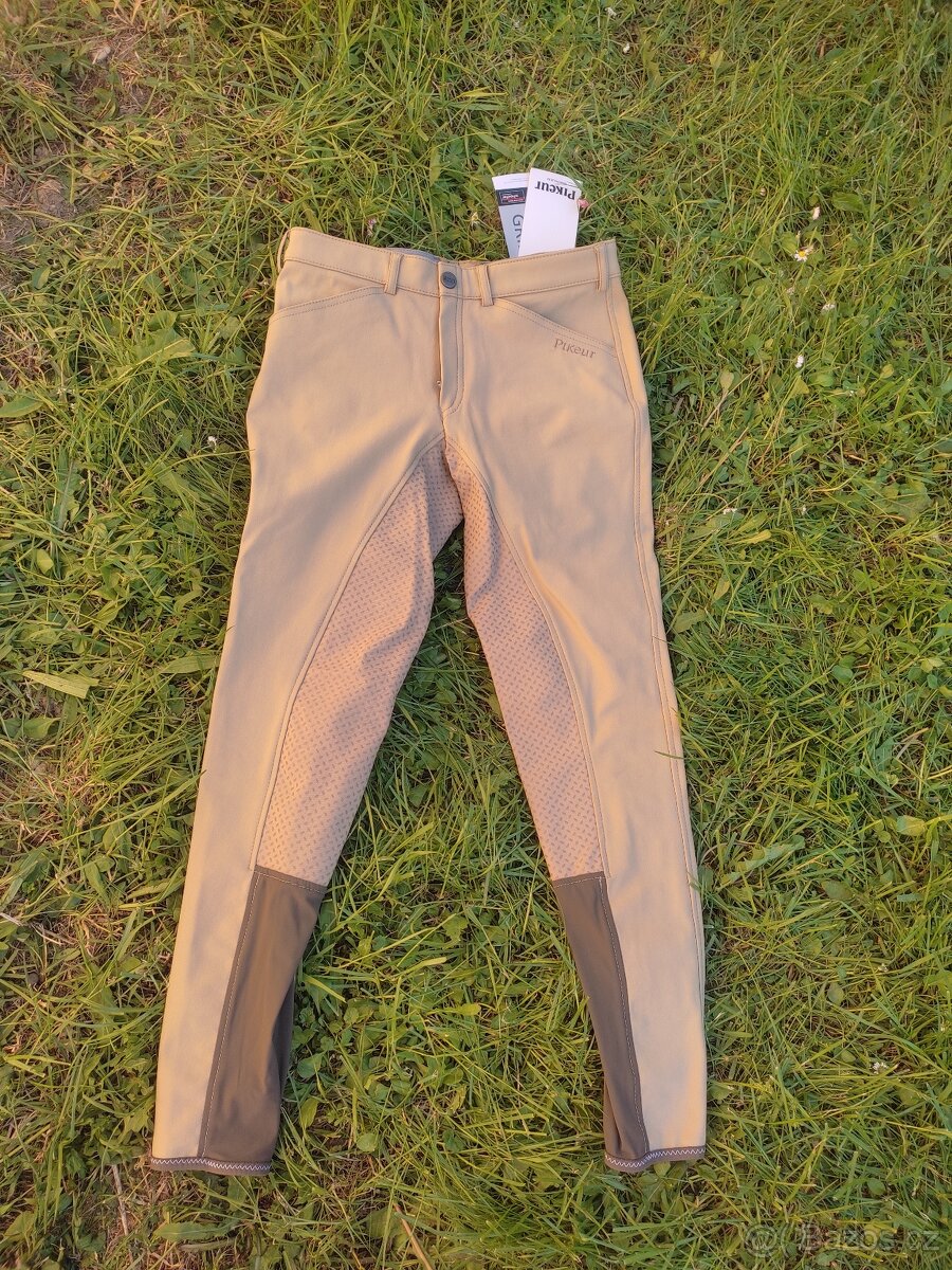 Béžové rajtky Pikeur grip sed