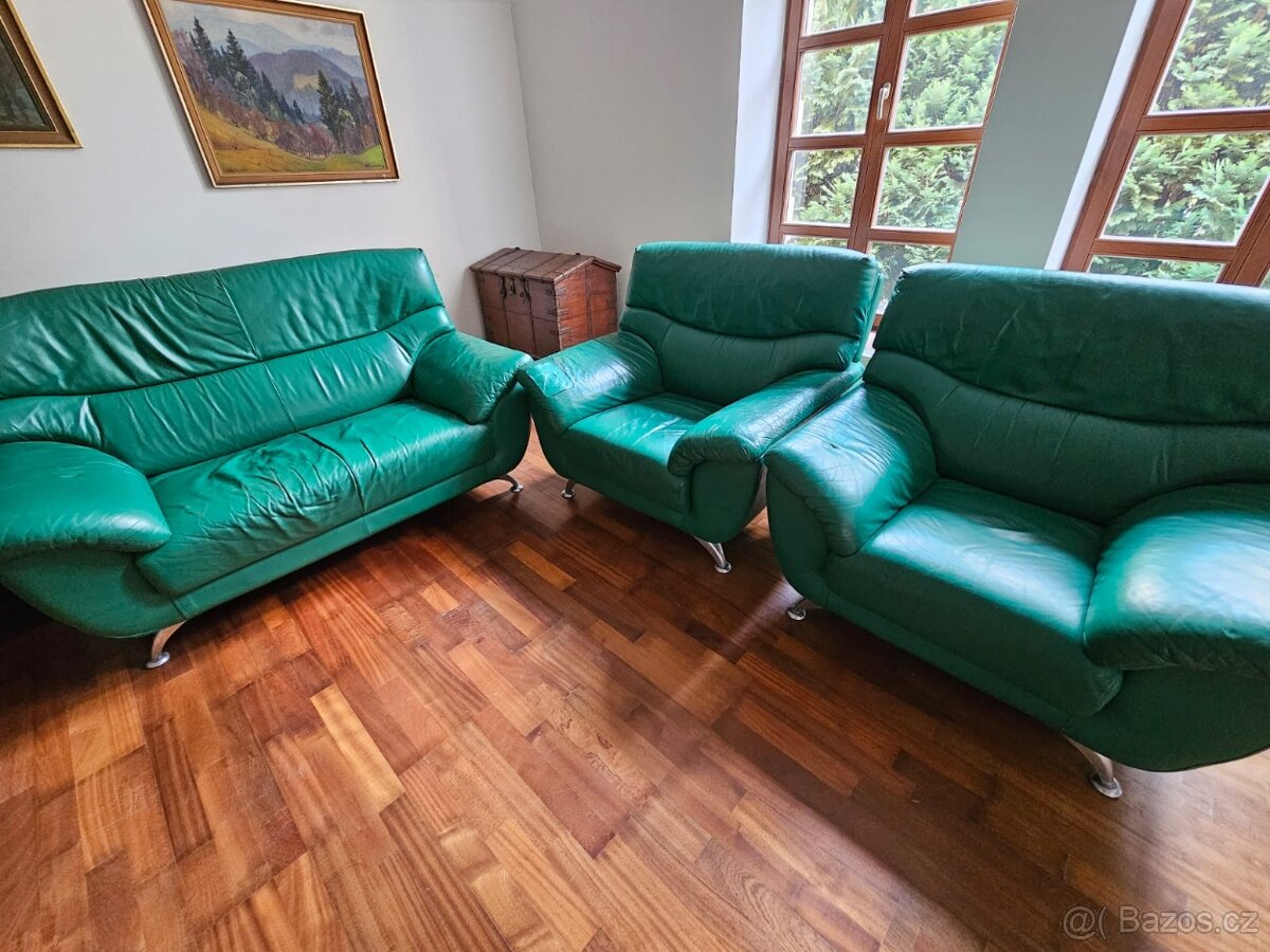 Kožená sedací souprava