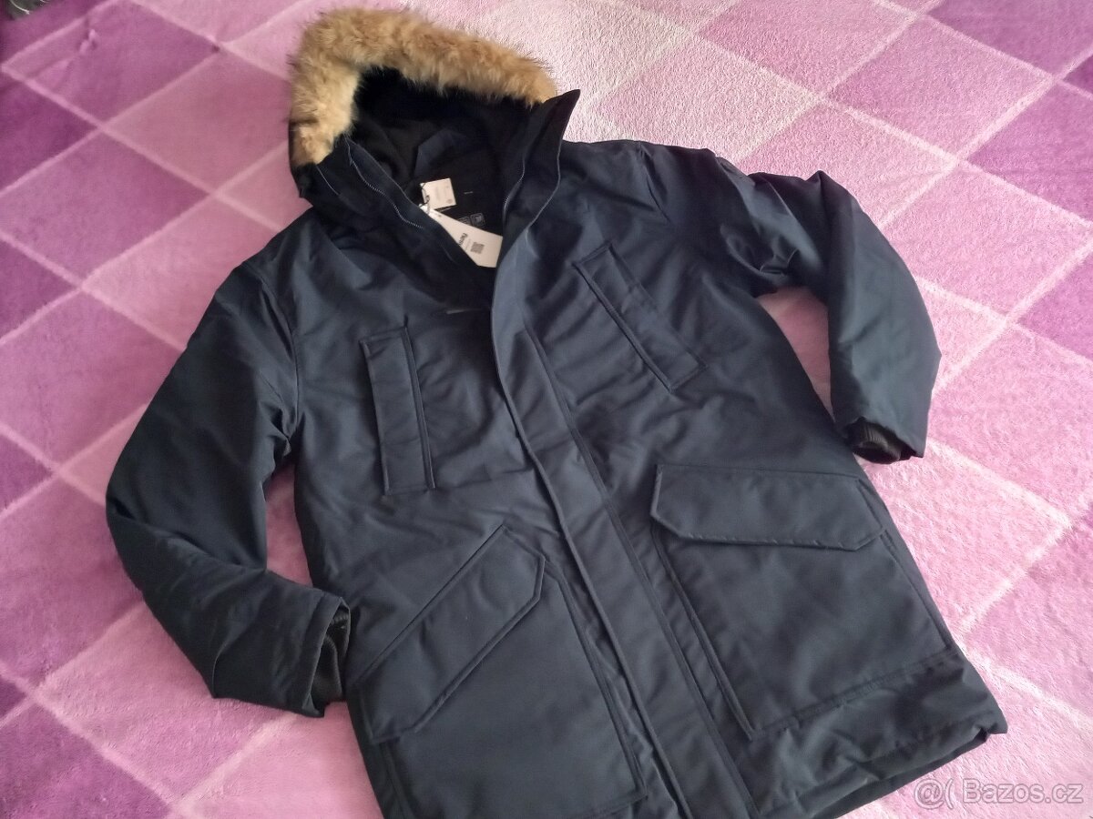 Tmavě modrá bunda vel. L - XL - N.O.V.Á s visačkou