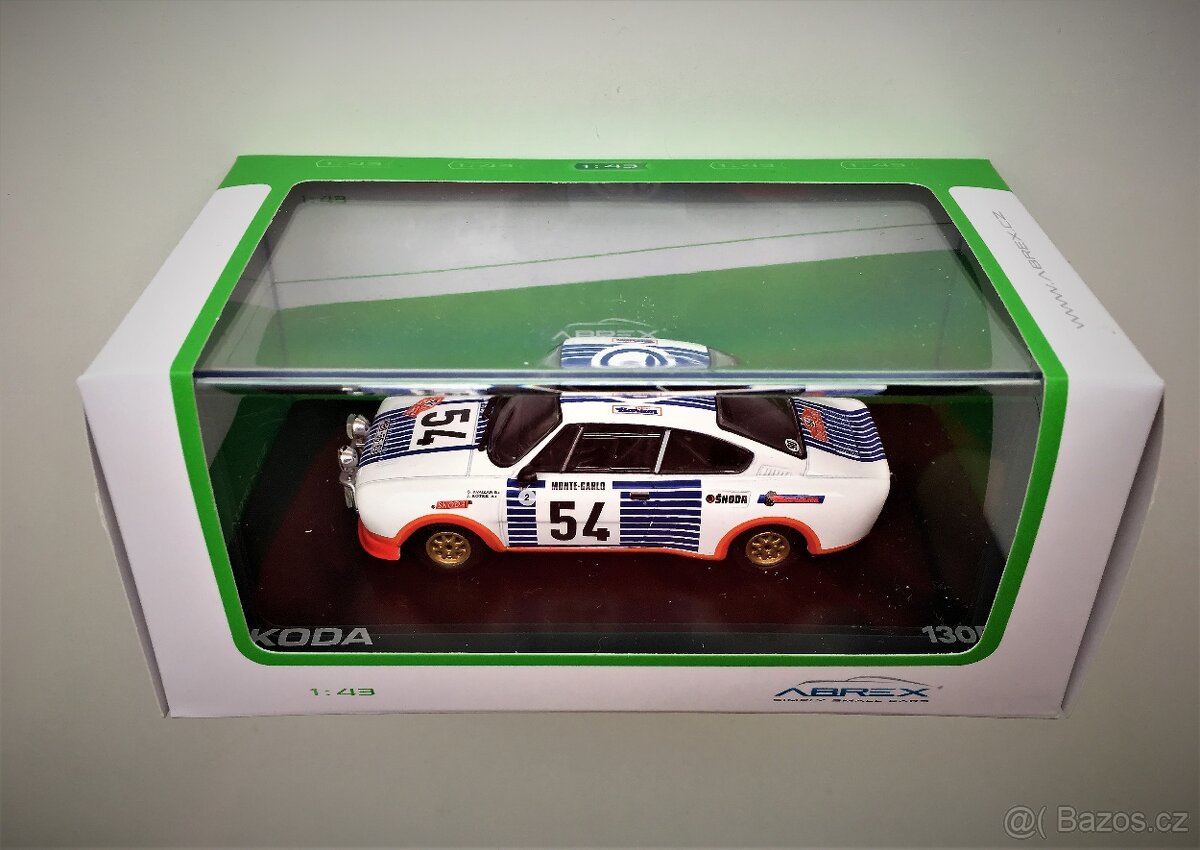 Model ŠKODA 130RS "RMC 1977" č 54 Abrex 1/43