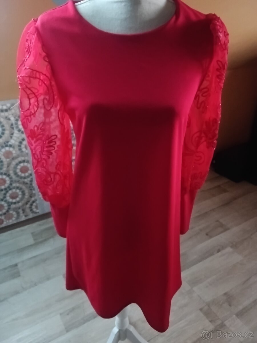 NOVÉ ŠATY ČERVENÉ M MILADY