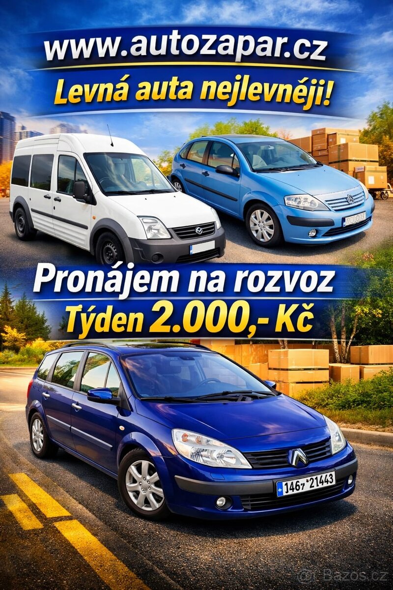 Autozapar - pronájem vozů na rozvoz