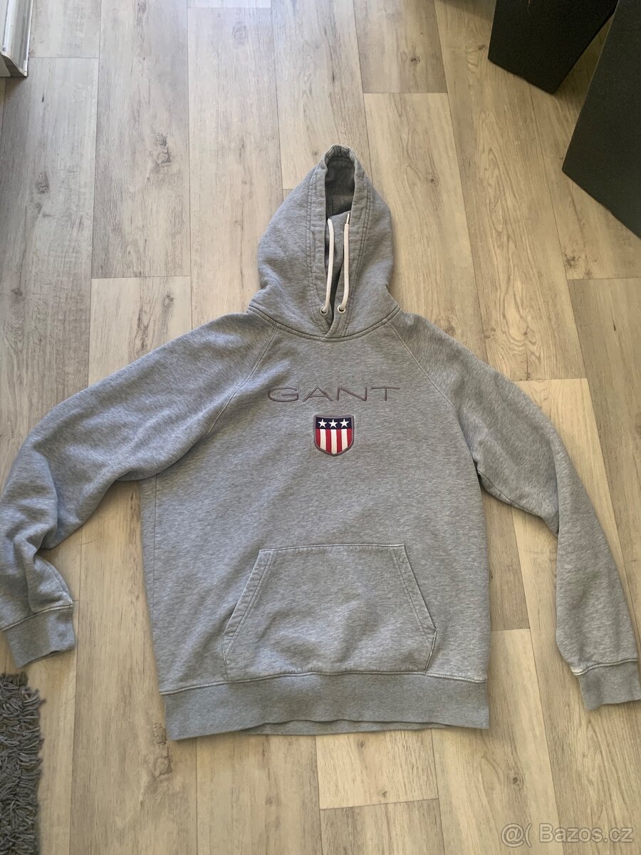 Pánská mikina Gant, L, kapuce