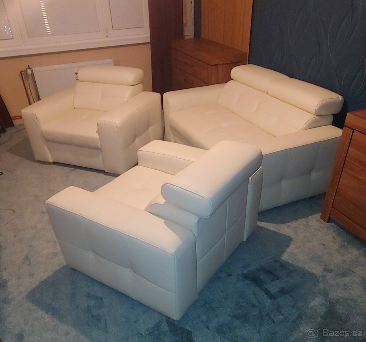 Prodám luxusní celokoženou sedací soupravu