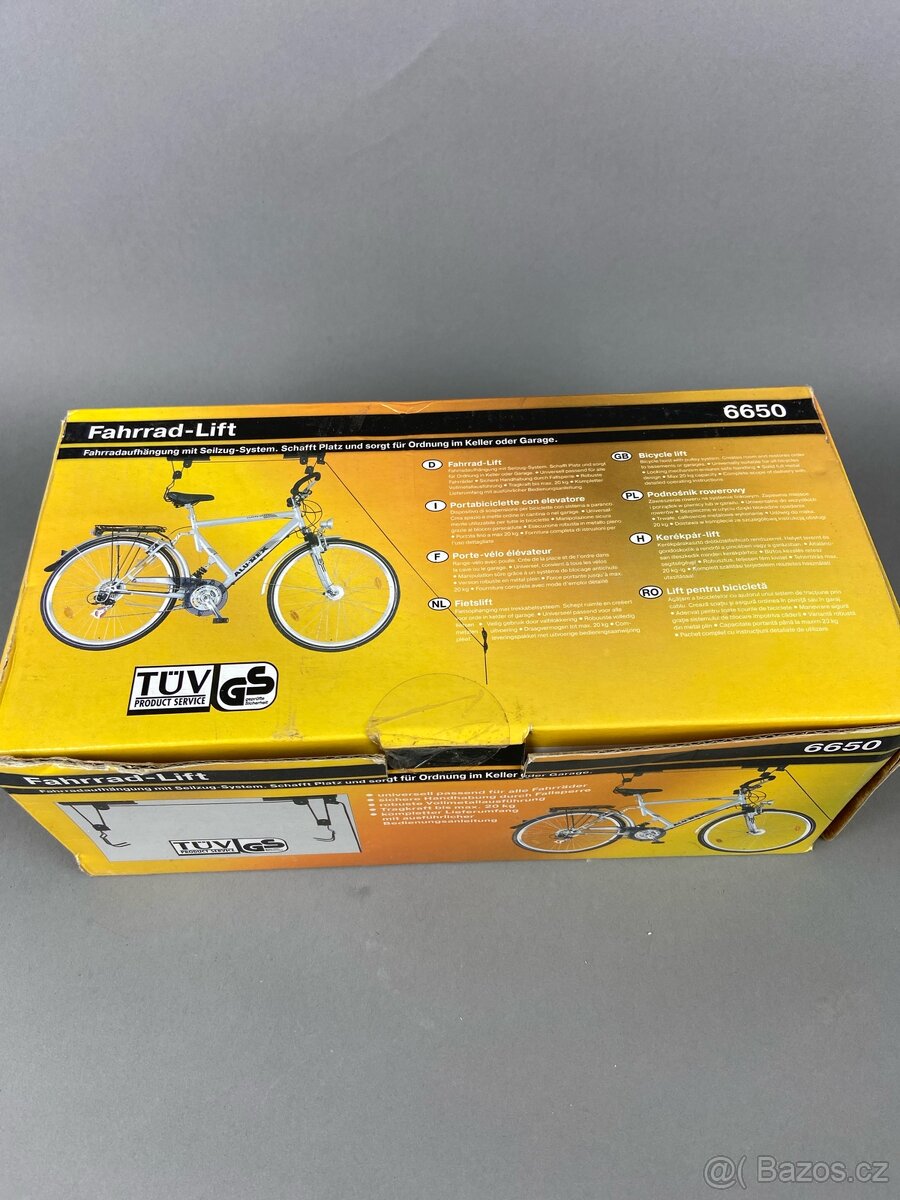 Nový závěsný zvedák na kolo