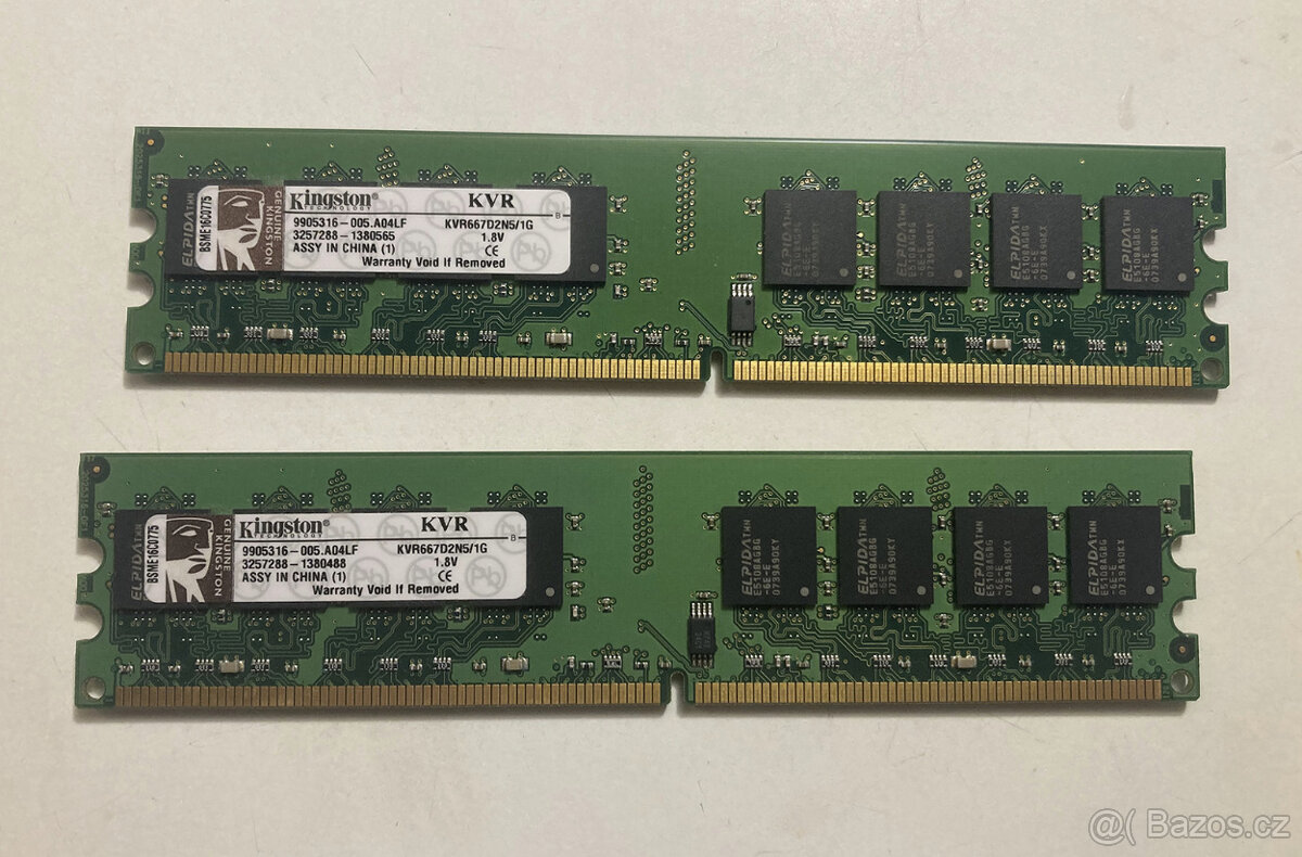 DDR2 Kingston 1GB 667Mhz KVR667D2N5/1G