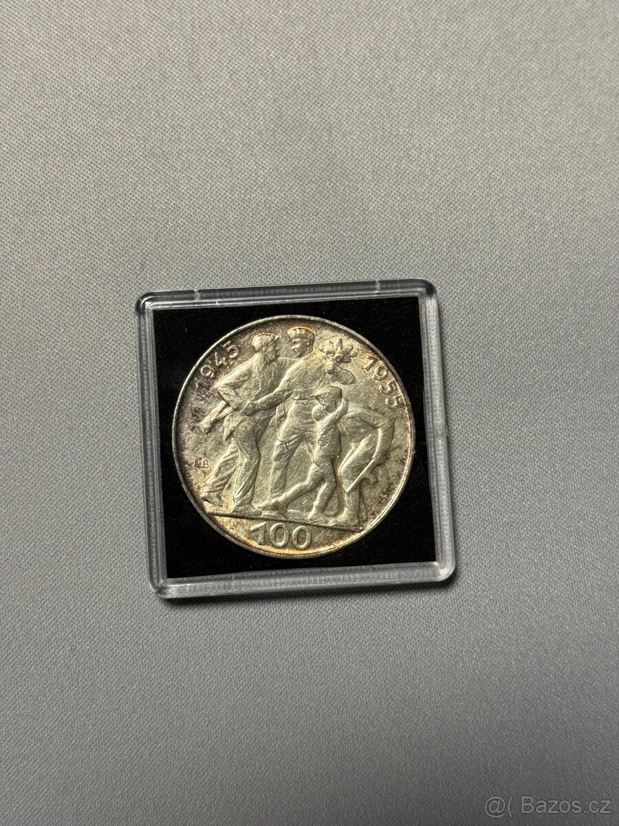 100 Kčs - Výročí osvobození Československa 1955