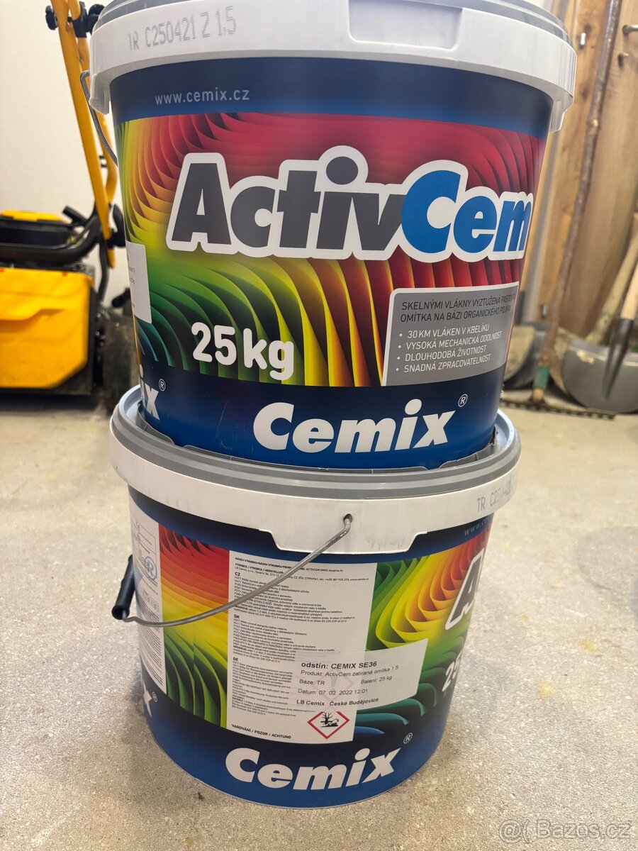 Omítka silikonová Cemix, ActivCem zatíraná 1,5mm