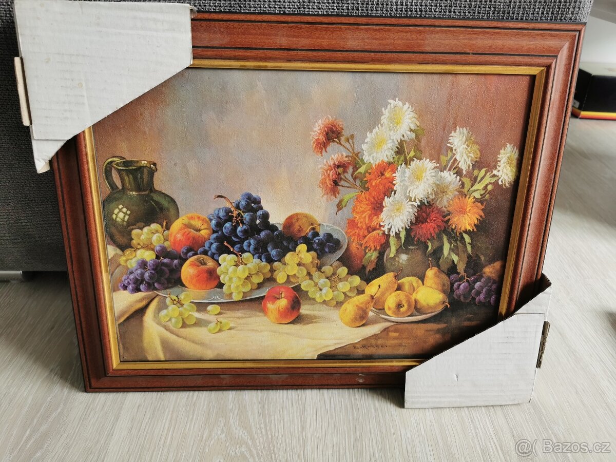 Dekorativní obraz v rámu - RamHo ( 48x38 cm ) Ovoce
