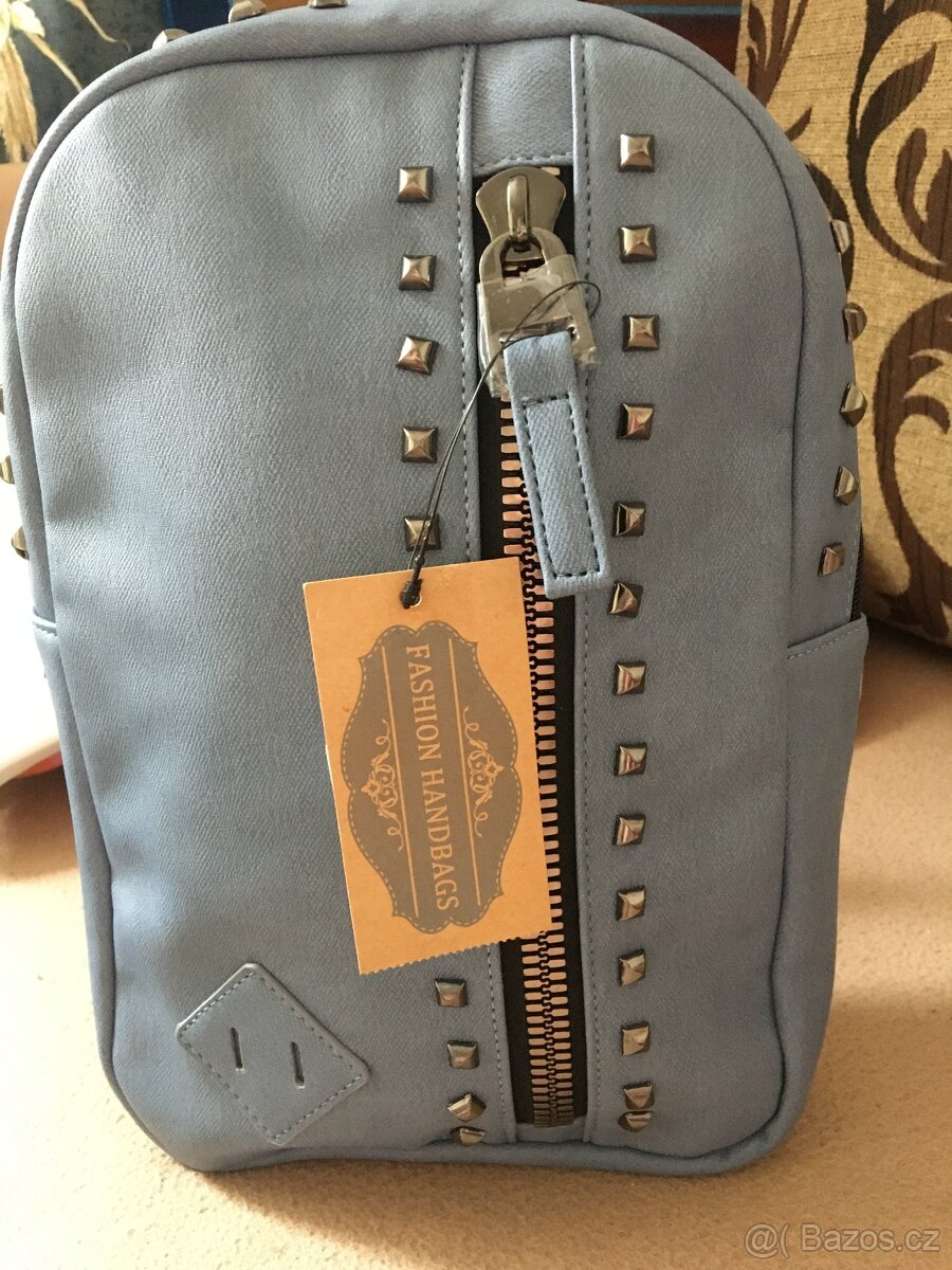 Batoh nový modrý a růžový