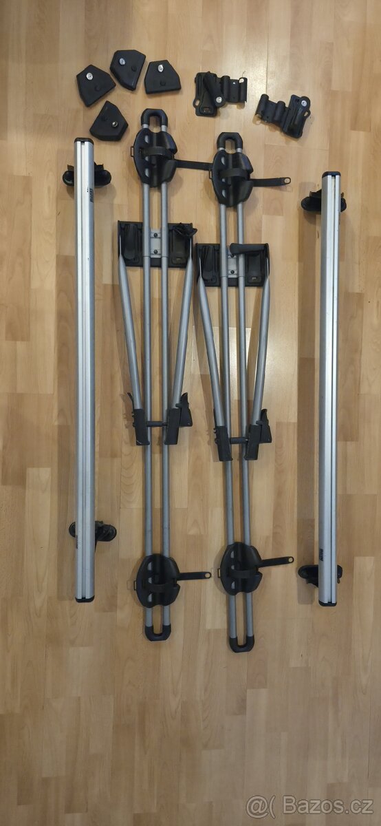 Střešní nosiče kol + zahrádka