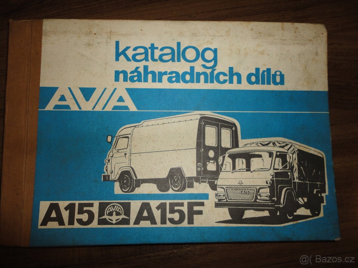 AVIA A15 a A15F katalog náhradních dílů