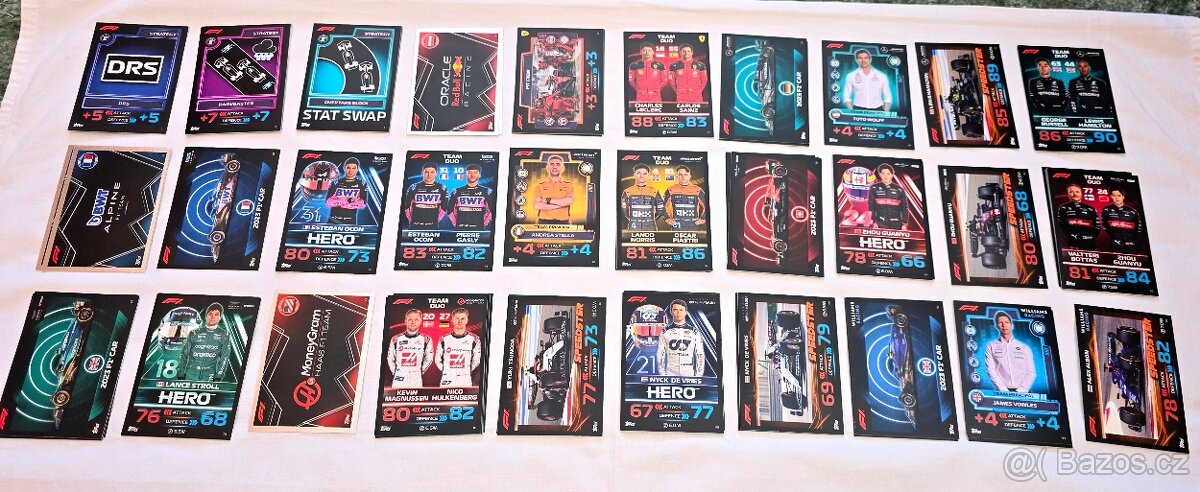 Topps Turbo Attax karty F1 2023 sada