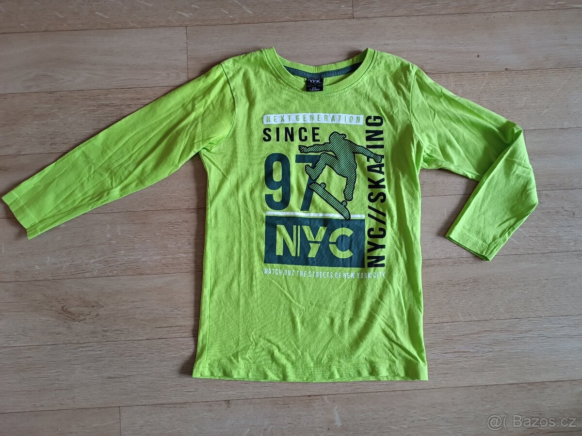 Tričko s dlouhým rukávem 122/128