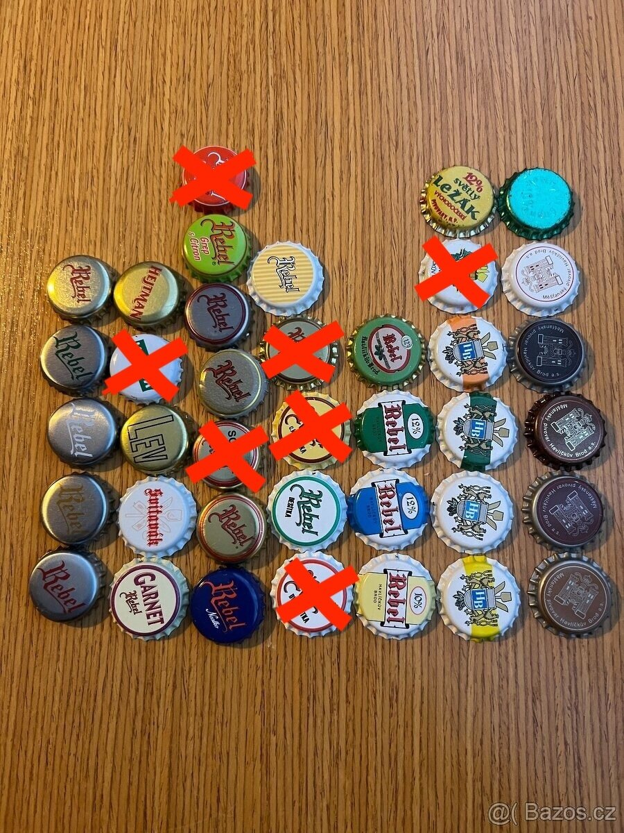 Prodám pivní vršky