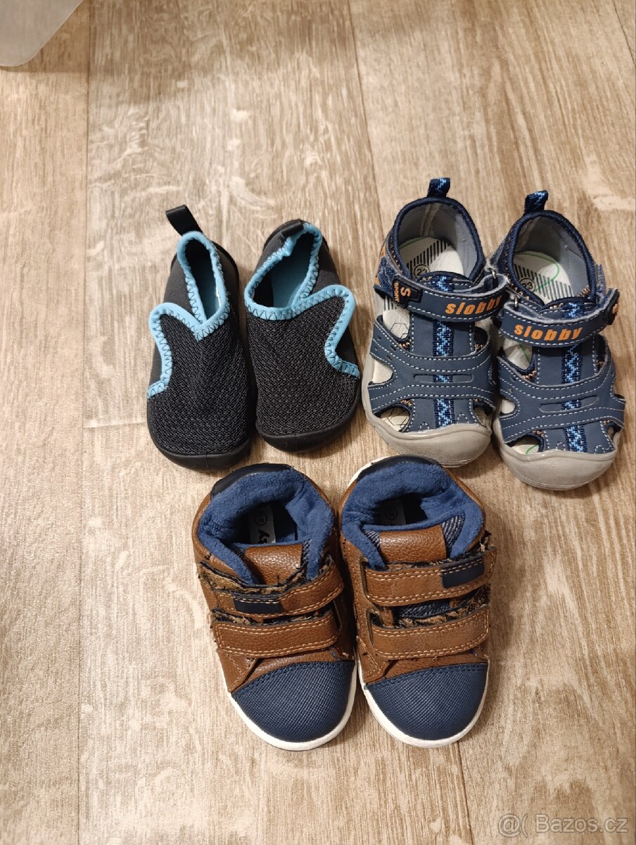 Dětské boty 3x vel. 21,22 a 23