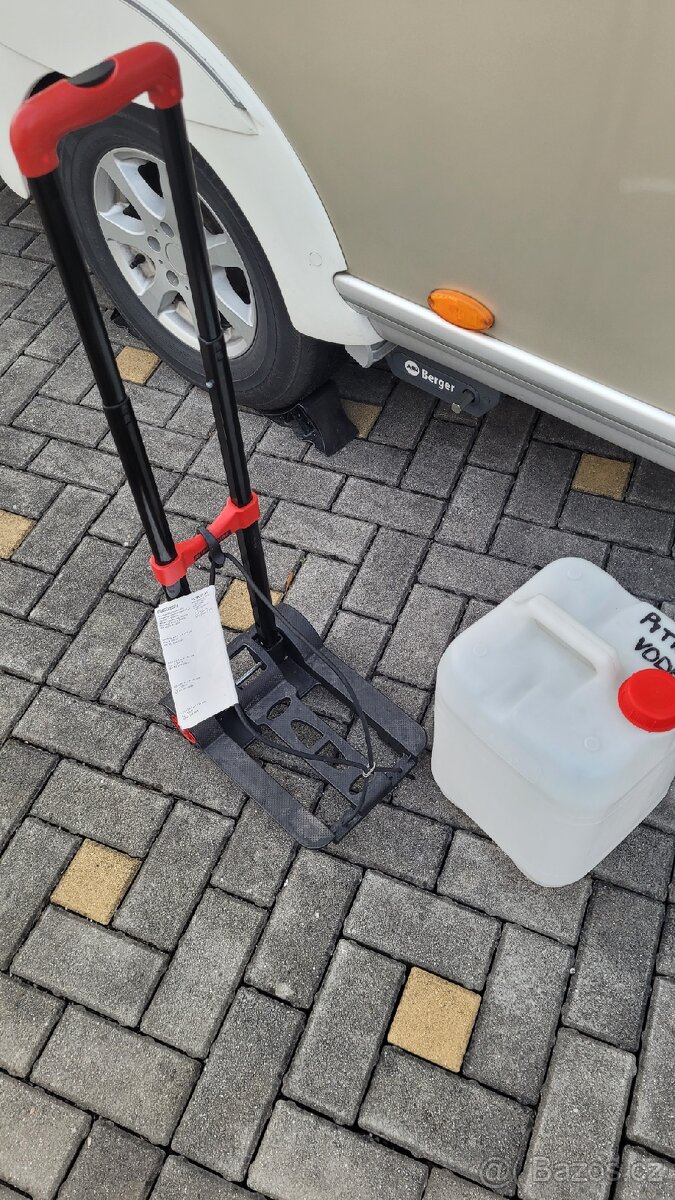 přepravní vozík parkside +barel na vodu 20l.
